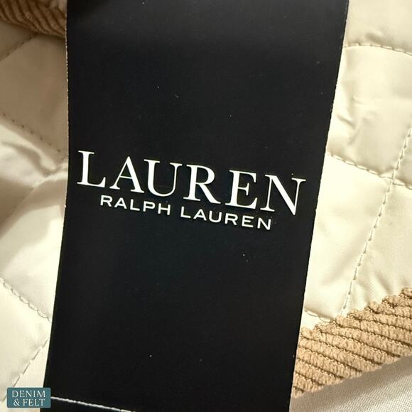 NEW Lauren Ralph Lauren Moda Cream Quilted Corduroy Trim Jacket Plus Size XXL - Picture 14 of 16